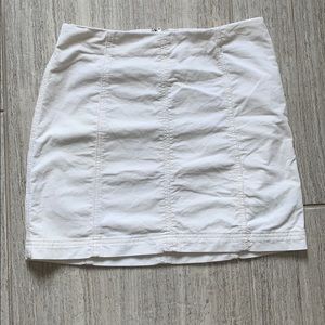Free People mini white skirt